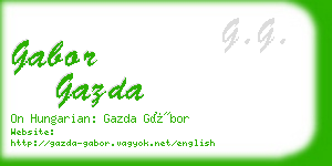 gabor gazda business card